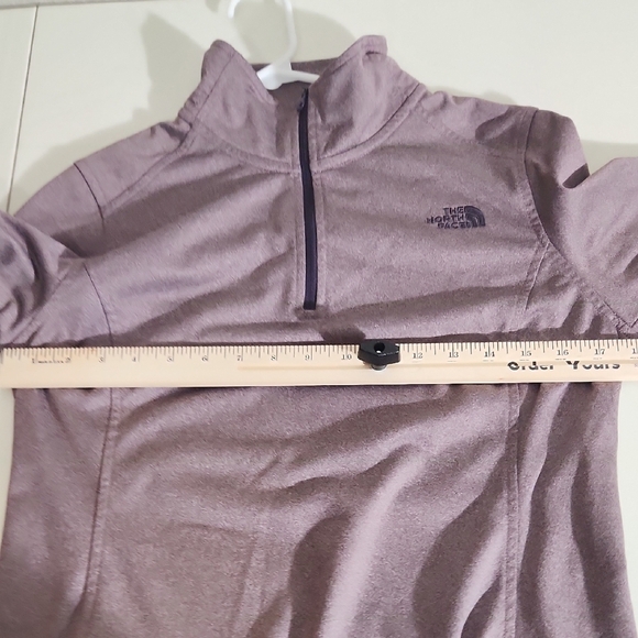 The North Face Purple and Gray Quarter-Zip Sweatshirt - Picture 5 of 8